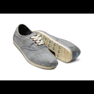 Grey Chambray TOMS Cordones